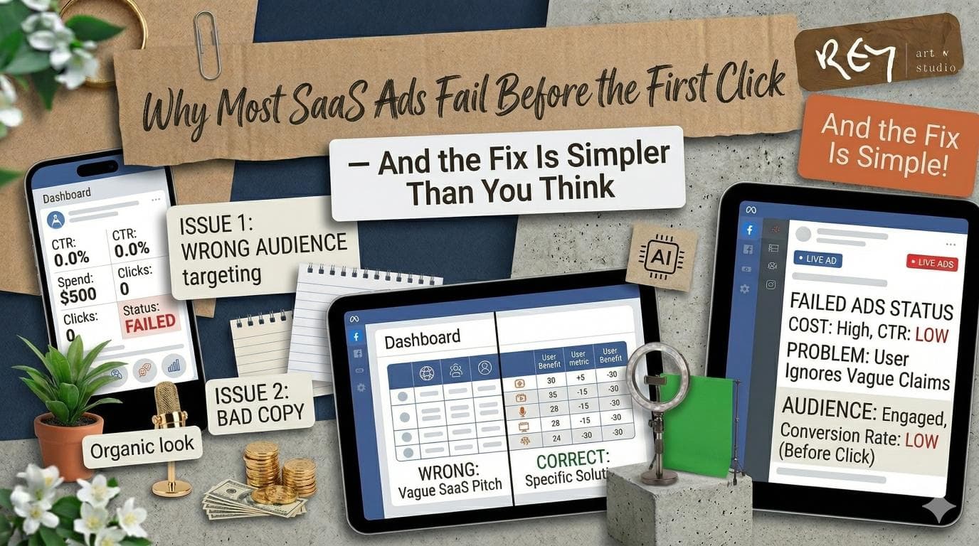 Featured image — SaaS ad creative mistakes