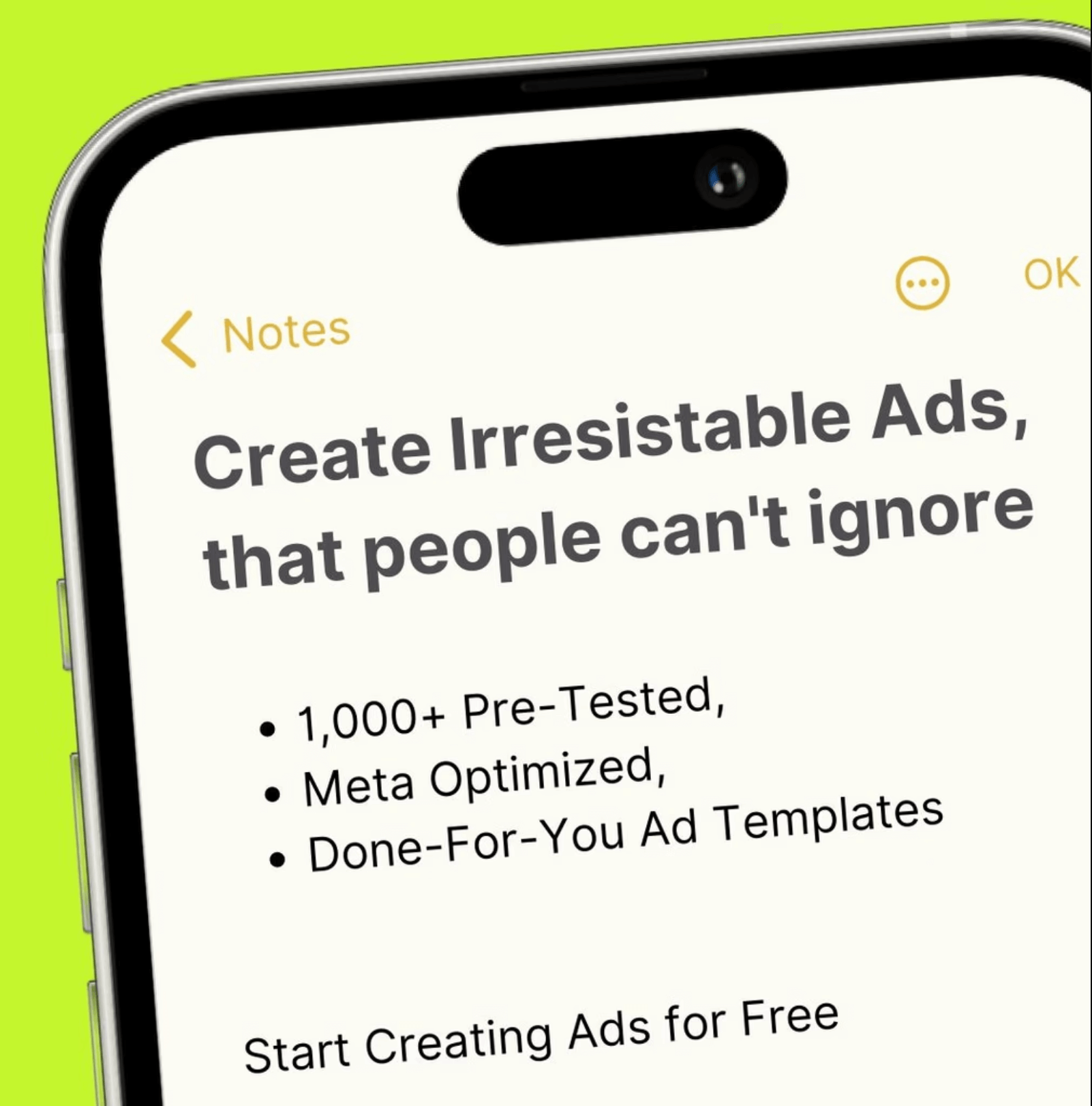 Ad with 5.1% CTR